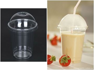 Picture of BIODEGRADABLE PLASTIC CUP 12OZ X 50 PCS with LID DOME INC